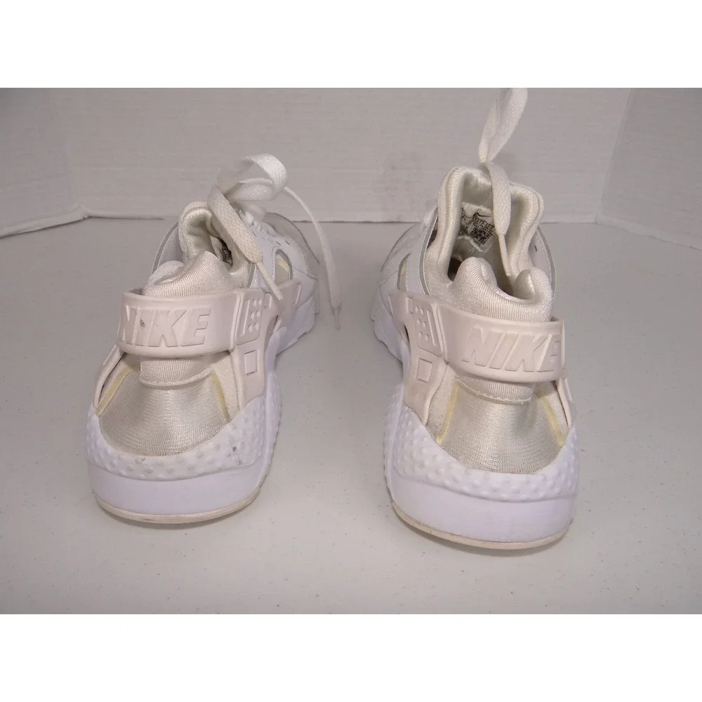 Nike Air Huarache Run GS White White Pure Platinum 654275-110 Size 6Y Womens 7.5